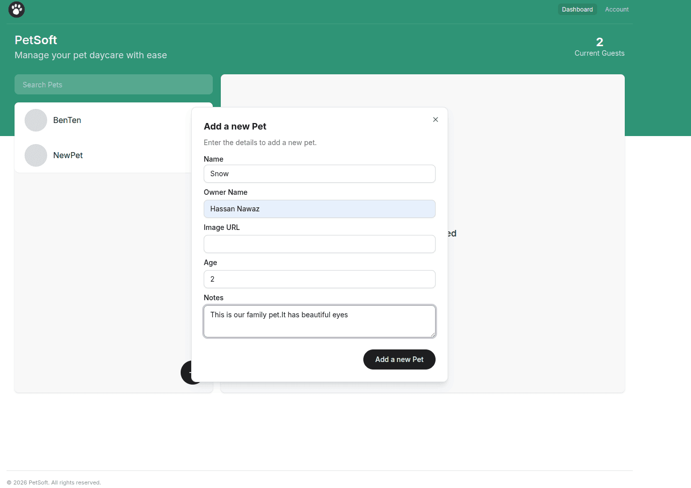 PetSoft screenshot 1